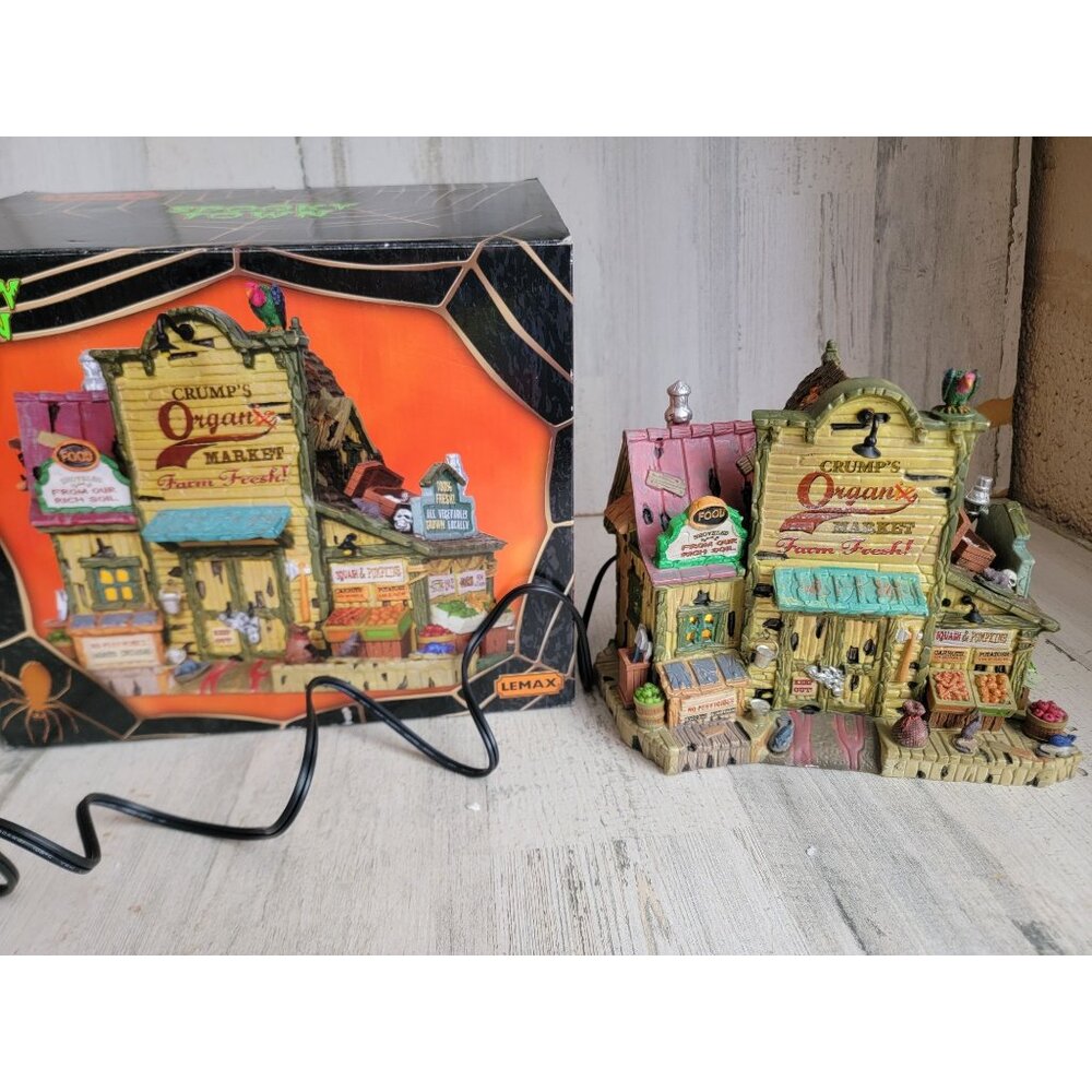 Lemax‎ Crump's Organ market Halloween spooky town Village